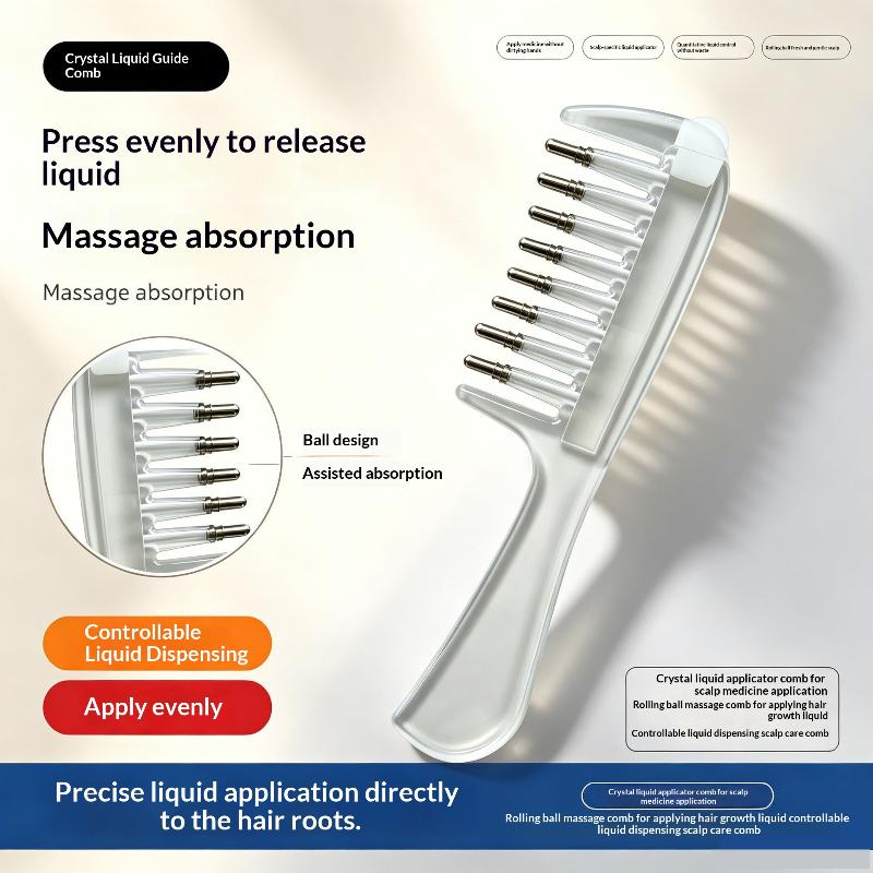 Root Stimulator Liquid - Новая портативная прозрачная расческа для нанесения